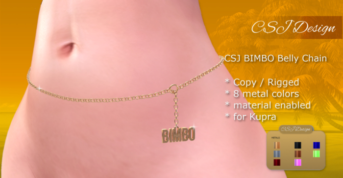 CSJ BIMBO Belly Chain (Kupra)
