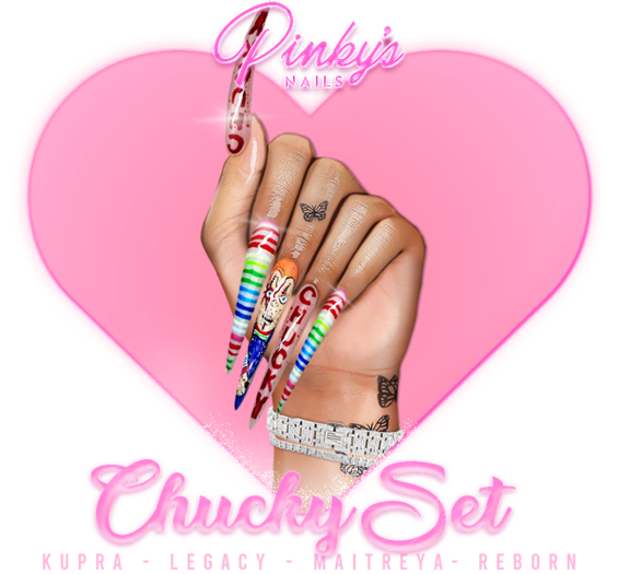 !! Pinky's Nails !! Chucky Set ' Stiletto