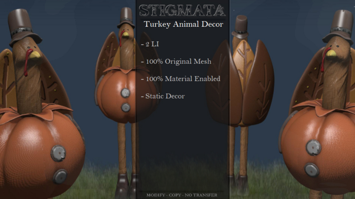 Stigmata - Turkey Animal Decor - [Add Me]