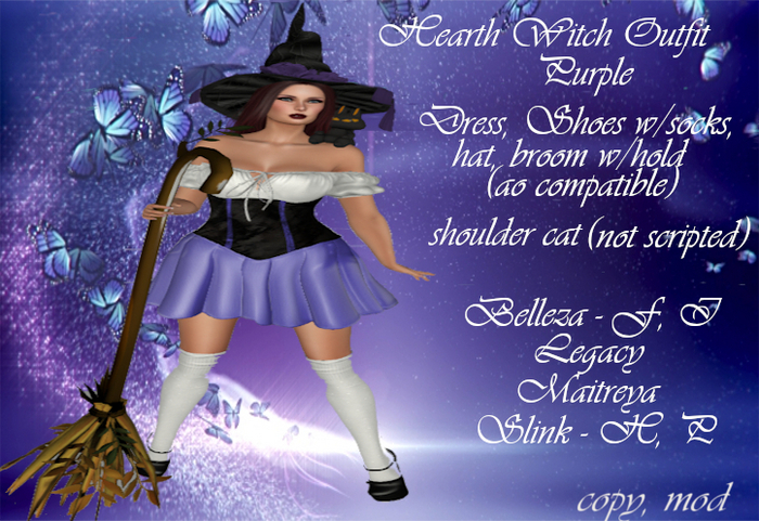Second Life Marketplace - Hearth Witch Purple