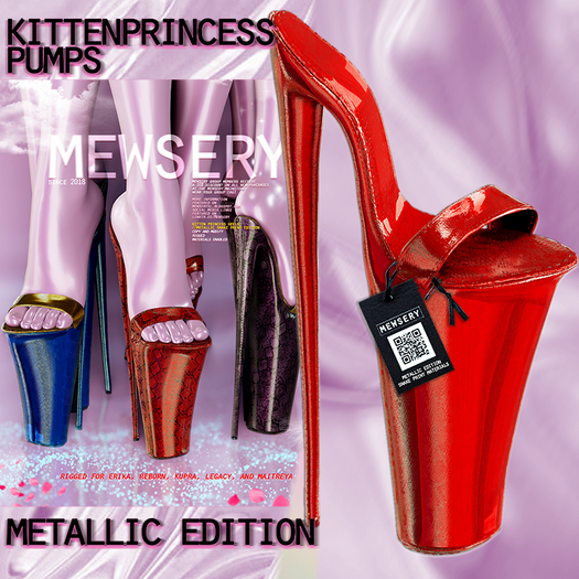 #MEWSERY Kittenprincess Pumps {#5 Ruby}{see description)