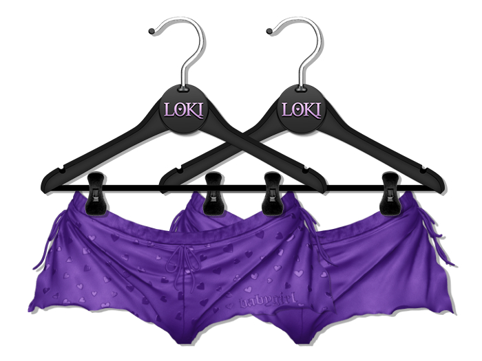 Loki - Layla Ruffle Shorts - Purple