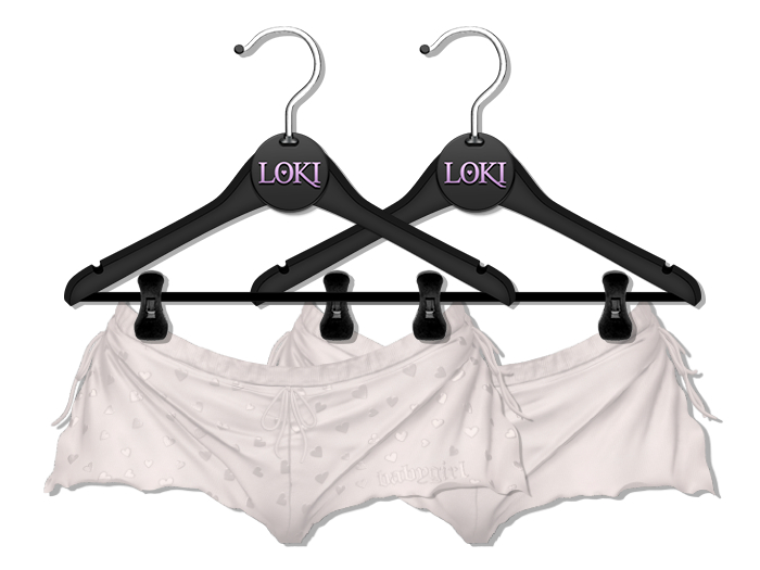 Loki - Layla Ruffle Shorts - White
