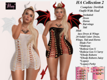 *BSASSY* HALLOWEEN PROMO {HA 2 COLLECTION} DRESS , EARS , WINGS, TAIL. WITH HUD