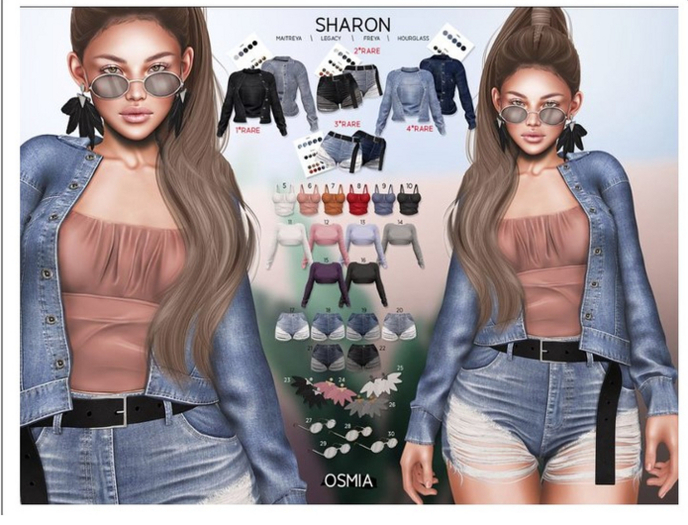 OSMIA - Sharon.Denim Shorts - M - Washed Light Blue