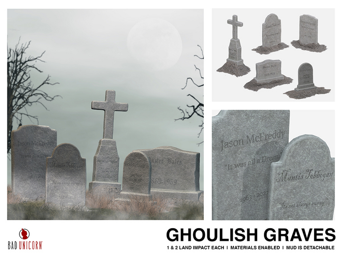 Ghoulish Graves (includes 5 mesh graves)