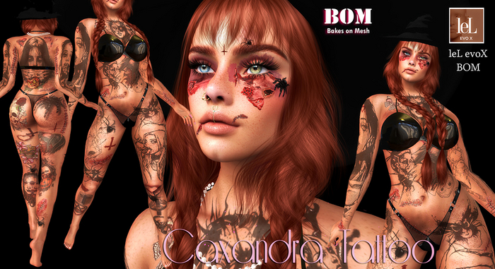 (BOM) LELUTKA EVOX HALLOWEEN NIGHTMARE TATTOO 
