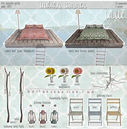 tarte. folding chair (mint)