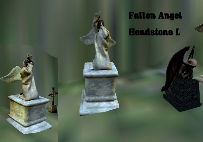 Fallen Angel Headstone L