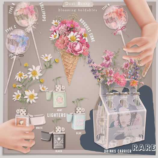 dust bunny . blooming holdables . lighter . mint
