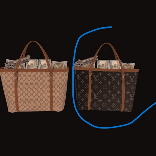 //BEAST THE TOTE BAG BLK LV