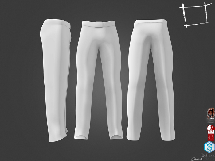 Full Perm Men's Trousers With Belt Slink Male Belleza Jake Signature Gianni Legacy Male Fitmesh Classic