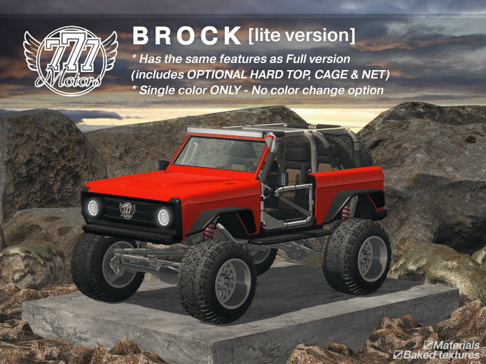 [777-lite] BROCK - Lava Red (Add)