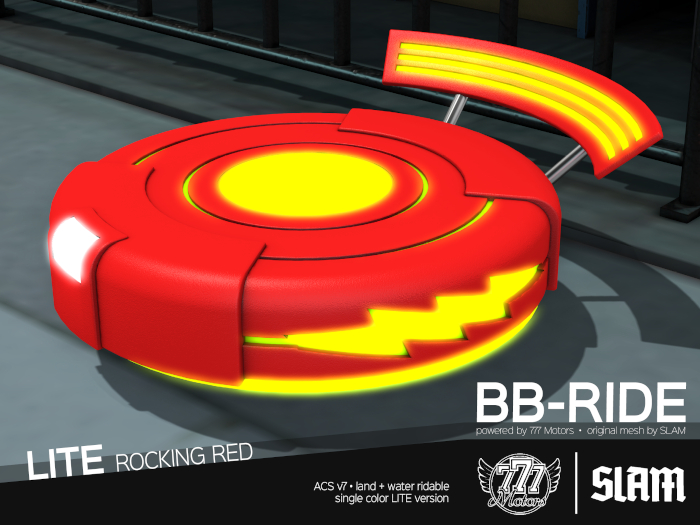 [777xSLAM] BB-RIDE [lite/ROCKING RED] (Add)