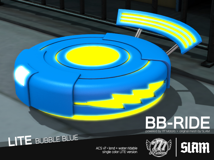 [777xSLAM] BB-RIDE [lite/BUBBLE BLUE] (Add)