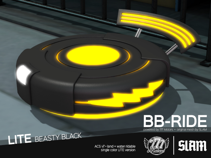 [777xSLAM] BB-RIDE [lite/BEASTY BLACK] (Add)