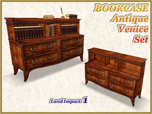 BOOKCASE - Antique Venice Set (1 LI) (Full perm)