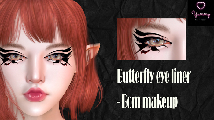 //YS// Butterfly eye liner - Bom makeup