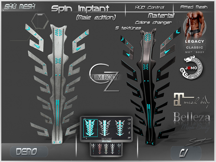 Spine Implant  male EditionDEMO -Shu Mesh-