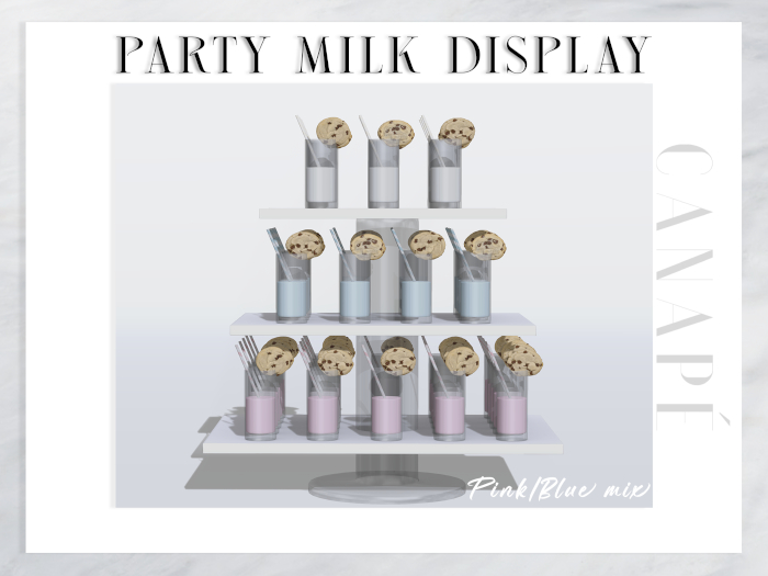 [Canape] Party Milk Display Pink/Blue