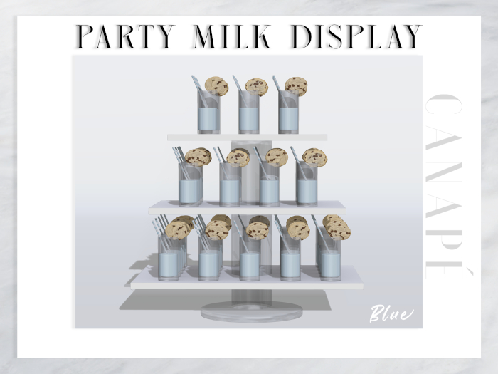 [Canape] Party Milk Display Blue