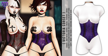 - sixx - Victoria Corset - Purple 