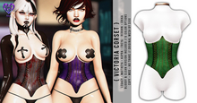 - sixx - Victoria Corset - Green 