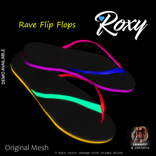 DEMO - ROXY - LEGACY Male - RAVE FLIP FLOP