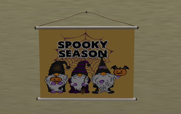 Gnomes Spooky Season Halloween Hanging Banner