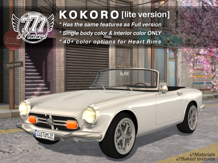 [777-lite] KOKORO - White (Add)