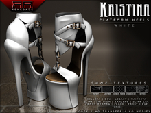 [Renegade] Kristina Platform Heels - White
