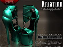 [Renegade] Kristina Platform Heels - Teal