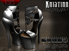 [Renegade] Kristina Platform Heels - Silver