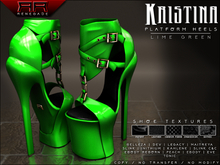 [Renegade] Kristina Platform Heels - Lime Green