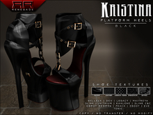[Renegade] Kristina Platform Heels - Black