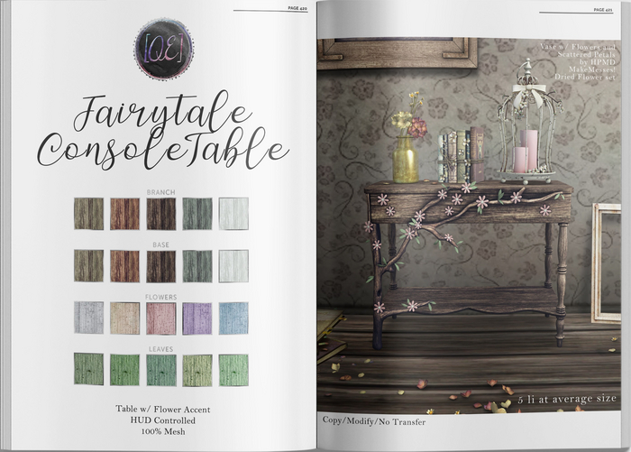 [QE Home] Fairytale Console Table