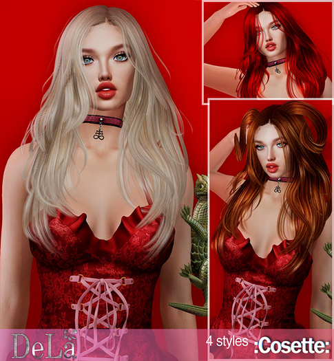 =DeLa*= Mesh Hair "Cosette" Demo