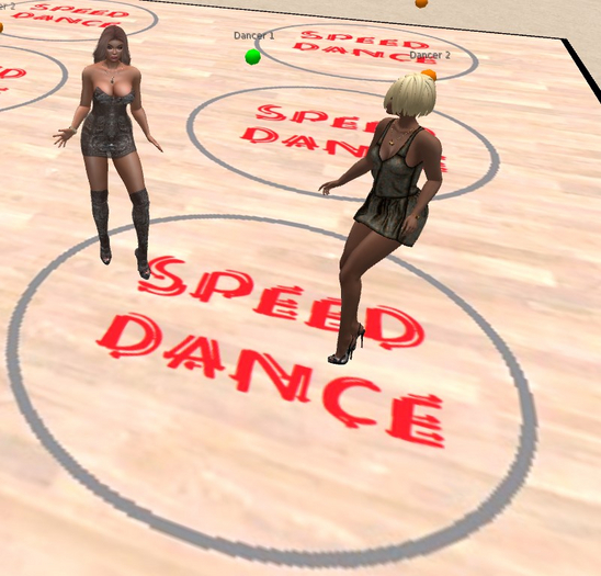 Speed Dance Dating Game - for 2 to 12 players (mf, ff, mm). 