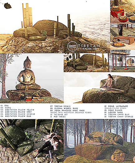 Concept} 09*. Tibetan Yoga Practice Spot. RARE