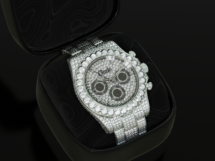 ChaloxAHunitPs.RLX/PN Watch Silver
