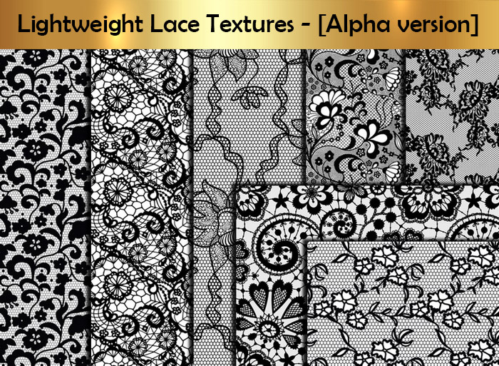 Lightweight Lace Textures - [Alpha version ] B