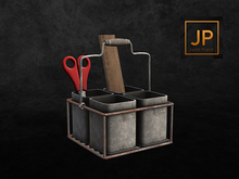 7-Serenity Style- Farm Office Metal Basket