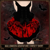 *C:K* Halloween Adventure Corset Skirt - Red