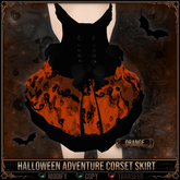 *C:K* Halloween Adventure Corset Skirt - Orange