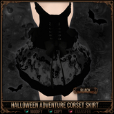 *C:K* Halloween Adventure Corset Skirt - Black