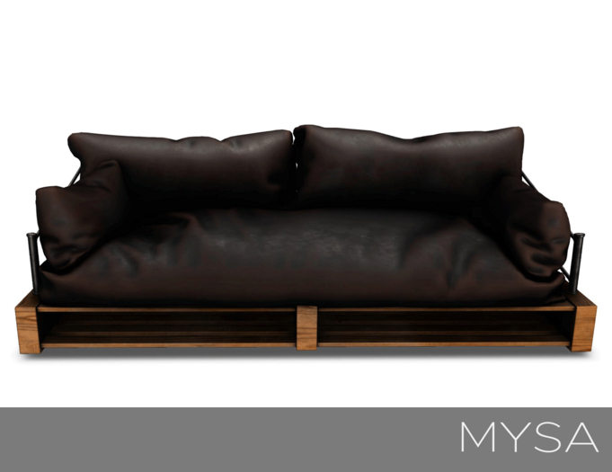 MYSA Morgan PG Leather Couch - Brown 