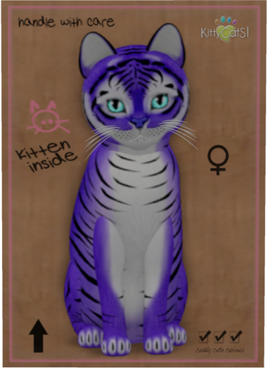 KittyCatS Box - Tiger! - Lavender - Petite