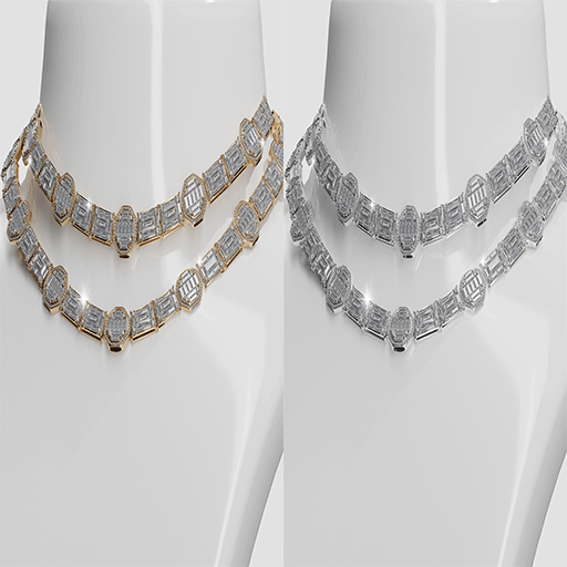 Faygo Baguette Cluster Silver