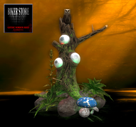 #spooky Fantasy Tree with Eyes