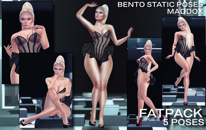 MADDOX GIFT IN STORE | Female Bento Static Pose Set | FATPACK of 5 - EMMA